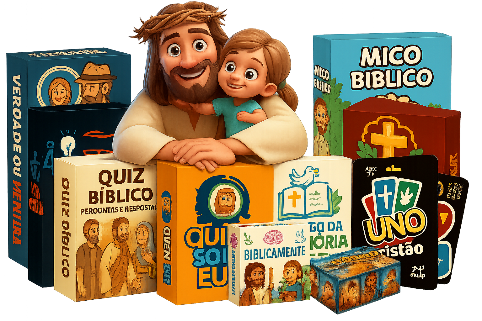 Kit Completo de Jogos Bíblicos